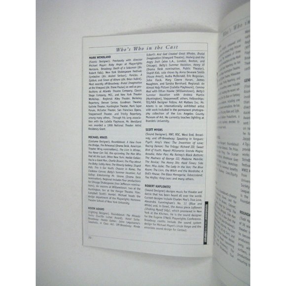 Almost Holy Picture Stagebill 2002 Opening Night Kevin Bacon John Dossett - Picture 7 of 10